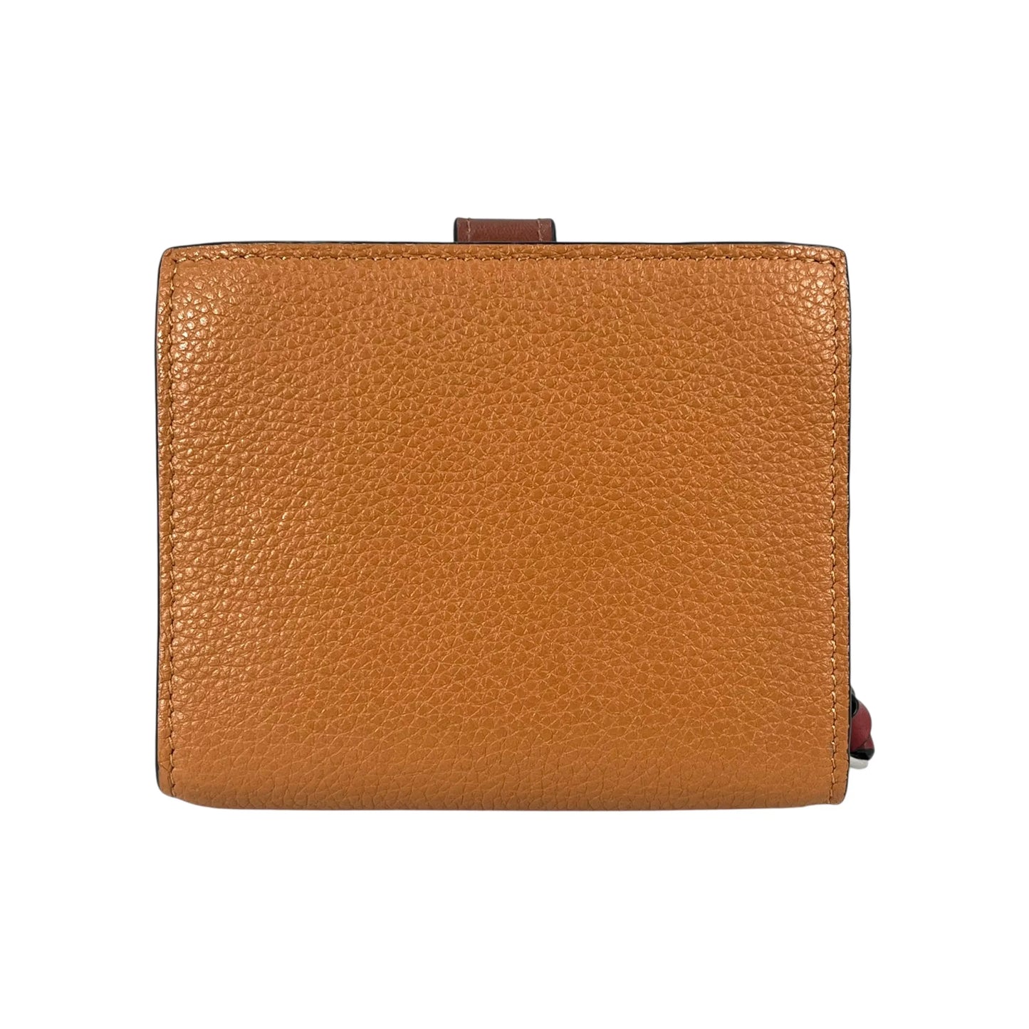 Loewe Calfskin Vertical Compact Wallet - Brown 