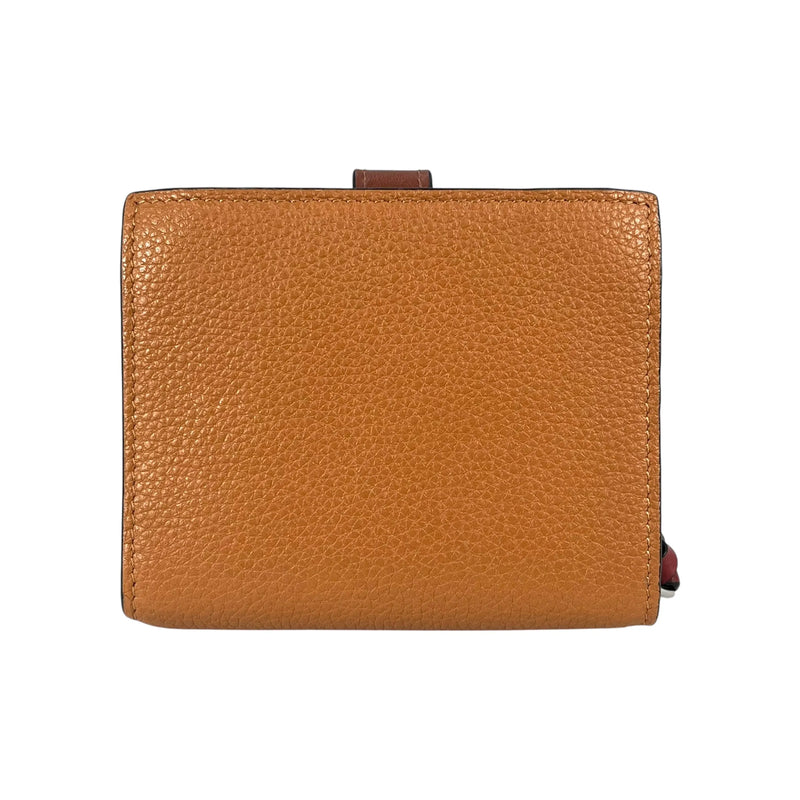 Loewe Calfskin Vertical Compact Wallet - Brown 