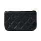 CHANEL Caviar Leather Classic Zip Coin Case - Black 