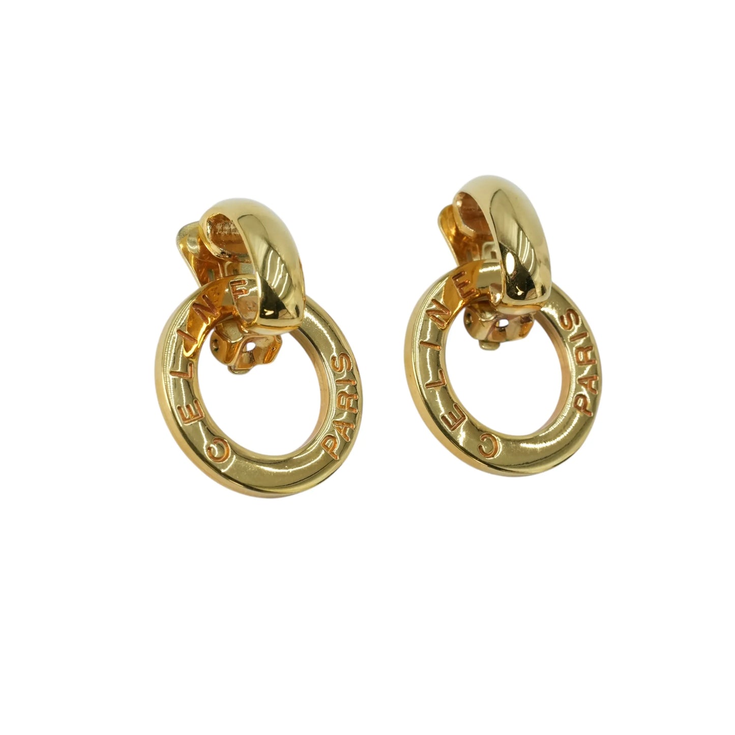 CELINE サークル ロゴ ピアス - GP