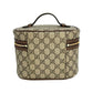 GUCCI Ophidia GG Supreme Canvas Cosmetic Case Handbag - Brown 