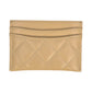 CHANEL Caviarskin Classic Flap Card Case - Beige