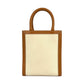 CELINE Mini Vertical Cabas Canvas Hand Bag Shoulder Bag - White