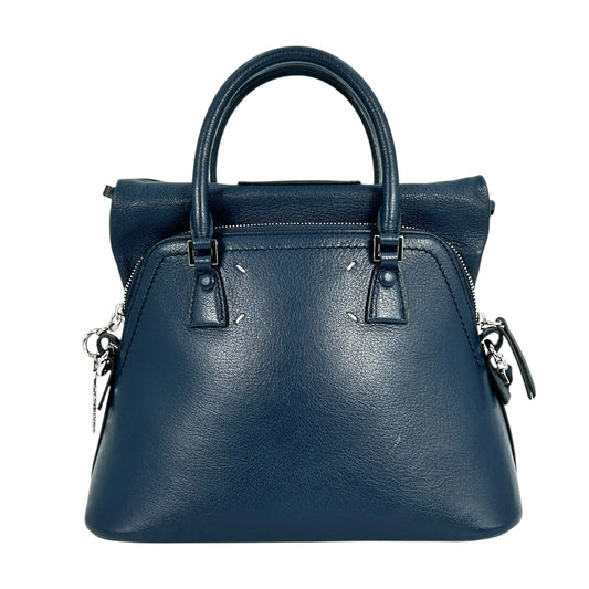 Margiela 5AC Leather Hand Bag Shoulder Bag - Navy