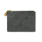 Louis Vuitton Monogram Empreinte Bifold Wallet, Compact Wallet, and Coin Case - Black 