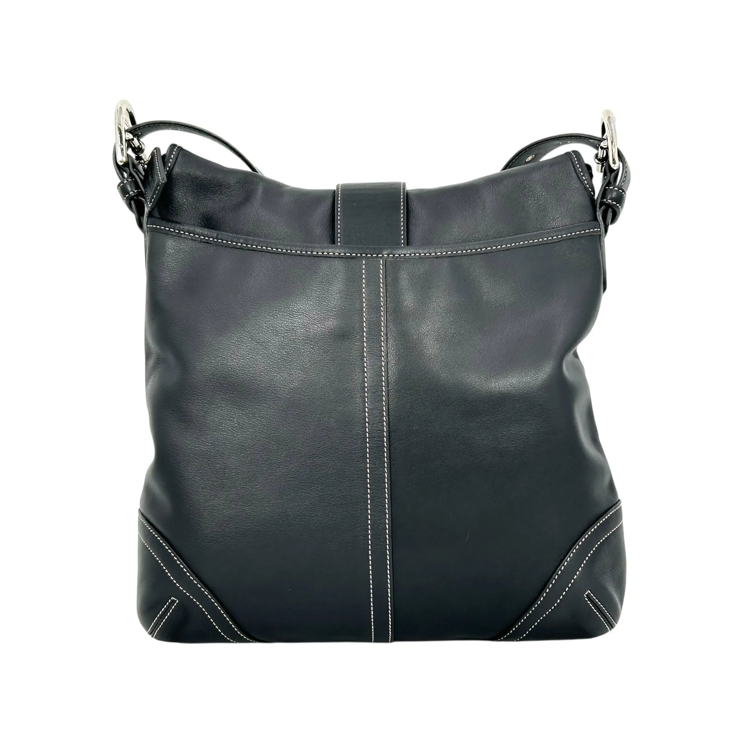 Coach ソーホー クロスボディ メッセンジャー レザー ショルダーバッグ - ブラック