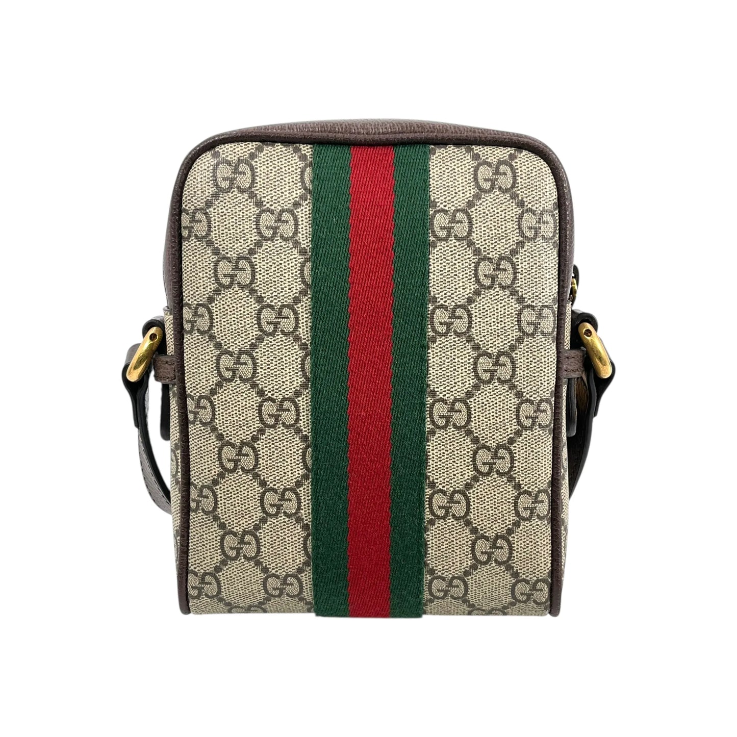 GUCCI オフィディア GGスプリーム キャンバス ショルダーバッグ - ブラウン