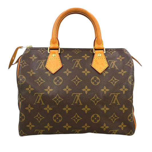 Louis Vuitton Speedy 25 Monogram Canvas Handbag - Brown 