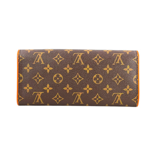 Louis Vuitton Monogram Pochette Twin GM Monogram Canvas Shoulder Bag - Brown 
