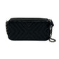 CHANEL Chevron Lambskin Chain Wallet - Black