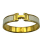 HERMES Clic H Cream Gold