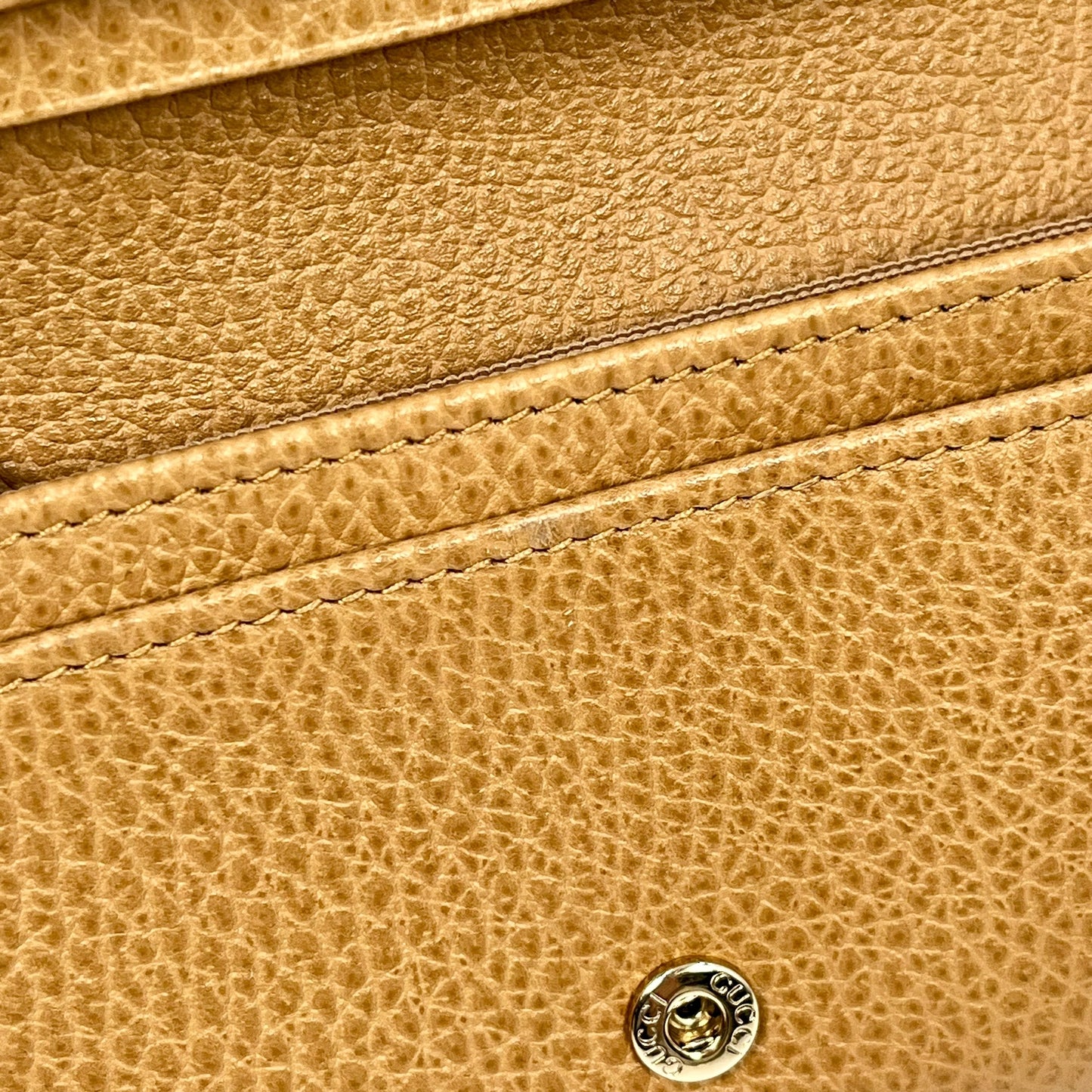 GUCCI Brown Leather Long Wallet