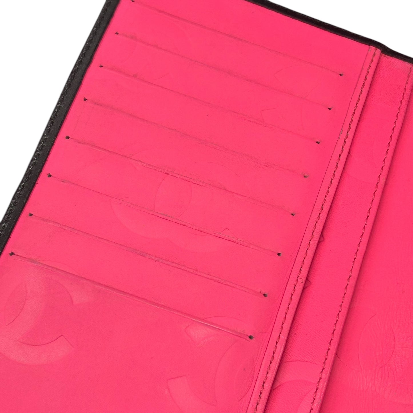CHANEL Cambon Line Bi-fold long wallet