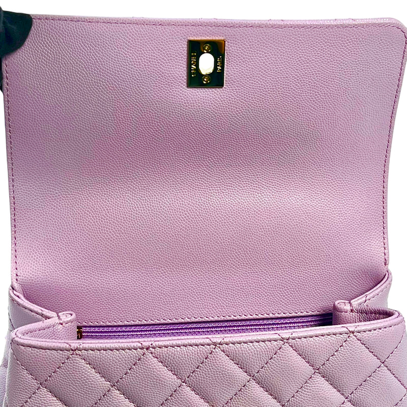 CHANEL Matelasse Coco Handle Chain Shoulder Bag