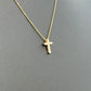Diamond Cross Pendant Necklace 0.30ct 18K