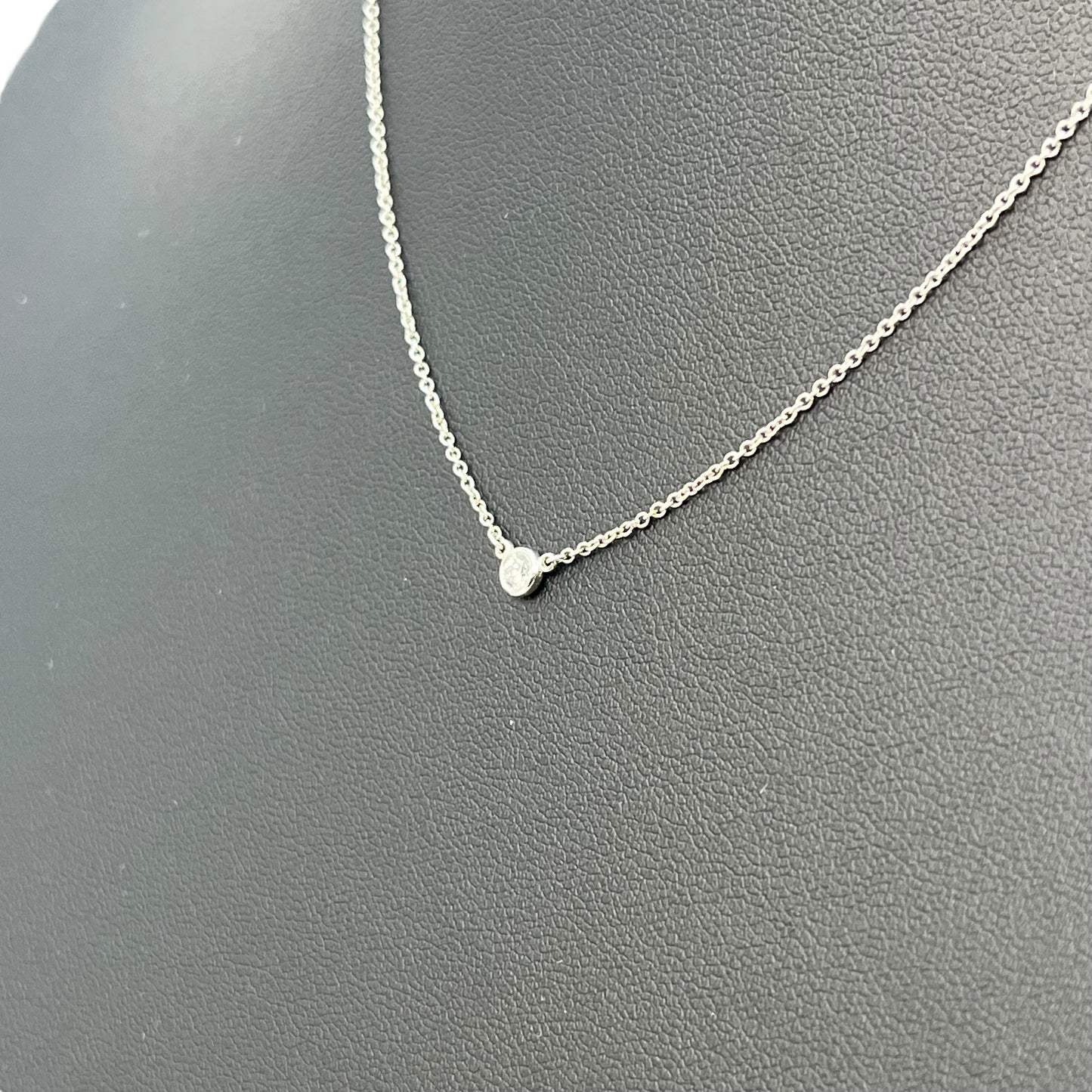 Tiffany & Co By The Yard Diamond Necklace Pt950