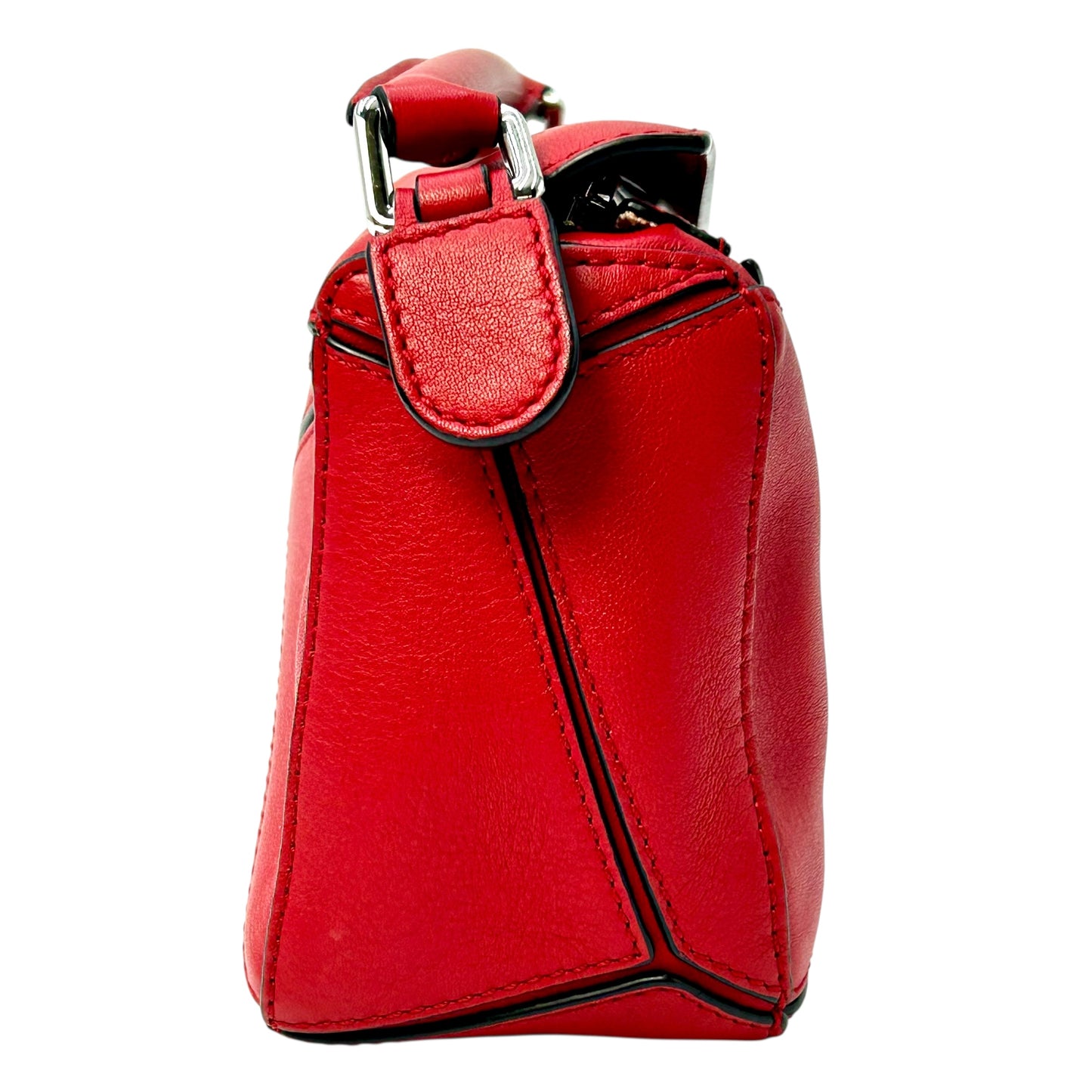 LOEWE Puzzle Mini Bag Red Hand Bag - Red