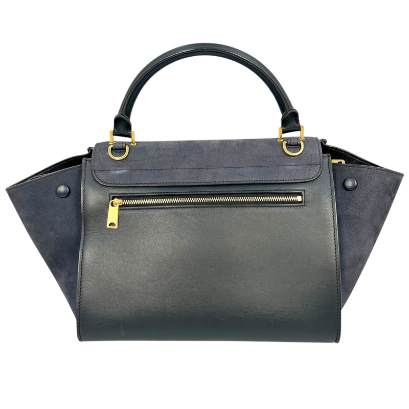 CELINE Trapeze Hand Bag - Navy Blue