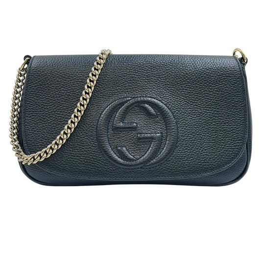 GUCCI Soho Chain Shoulder Bag - Black