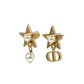 Dior Petit CD Lucky Charms Earrings Jewelry