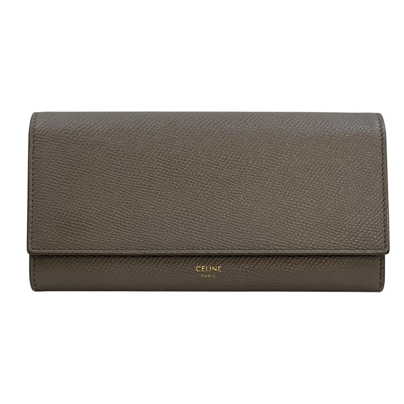 CELINE Large Flap Long Wallet - Gray