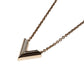 Louis Vuitton Essential V Necklace Rose Gold