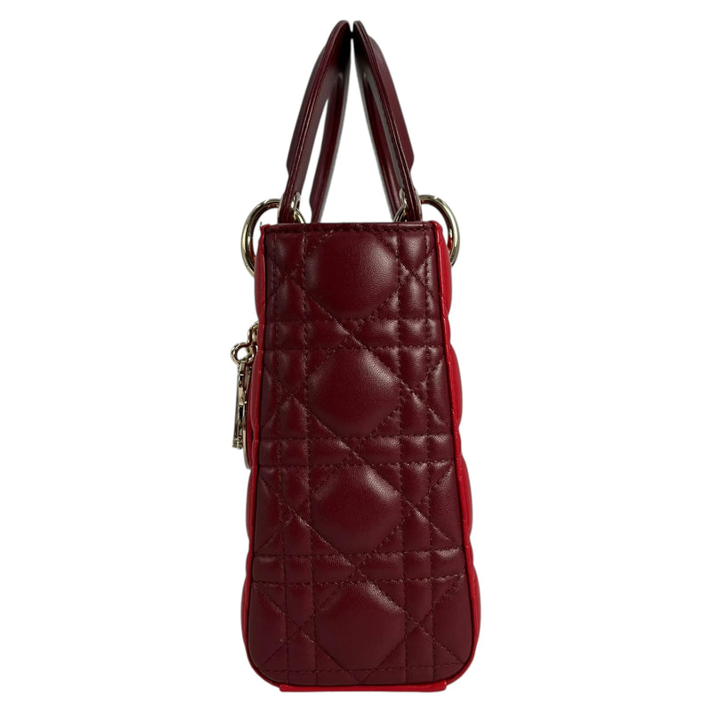 Dior Lady Dior Small Hand Bag - Red
