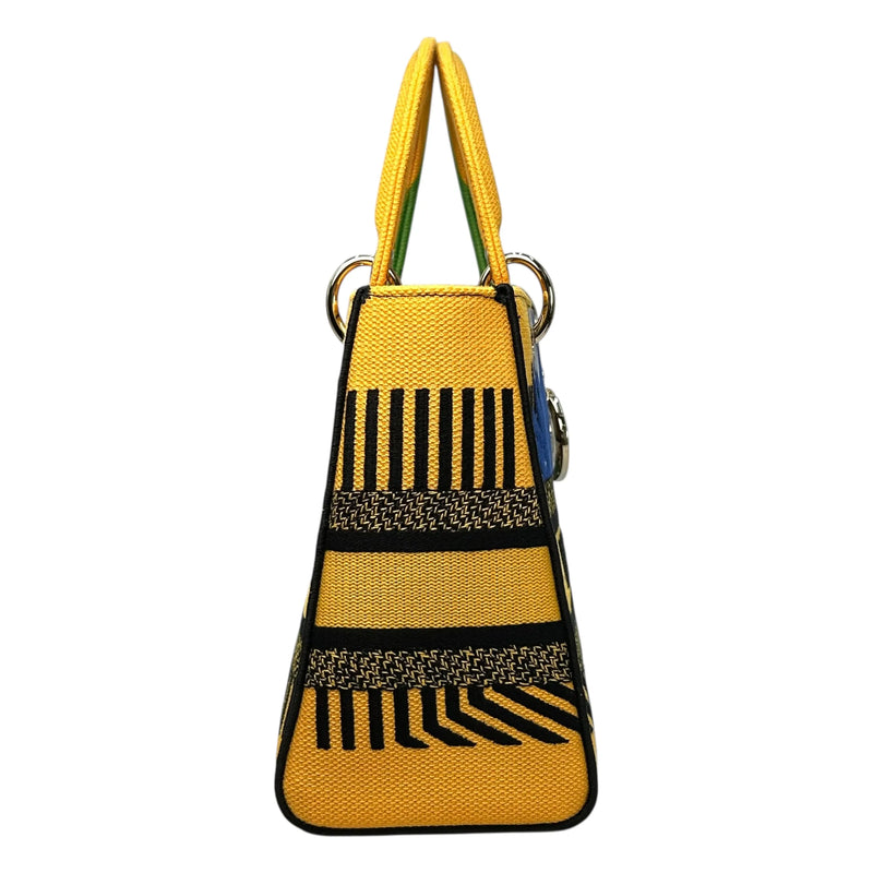 Dior Lady D-Lite Hand Bag - Yellow×Green