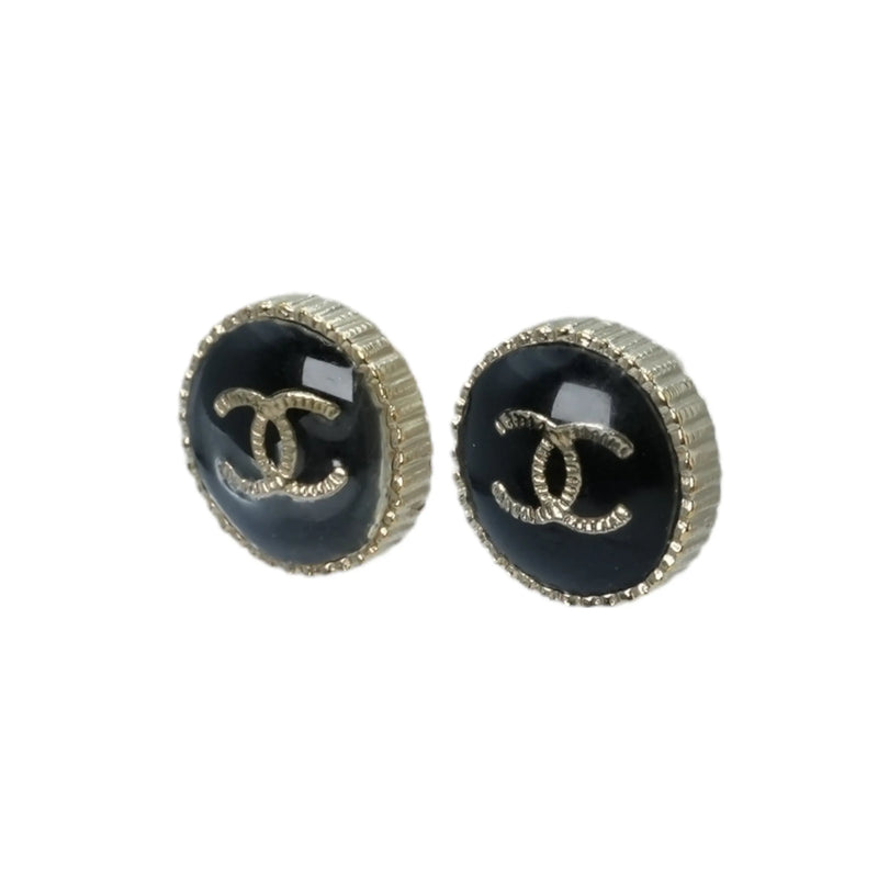 CHANEL CC Logo Earring A21 V - Black