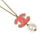 CHANEL CC Logo Fake Pearl - Pink