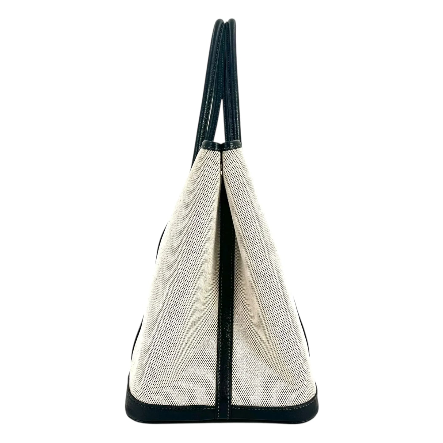 Hermès Garden Party PM ▢J Stamp (2006) Handbag/Tote Bag - Black/Noir 