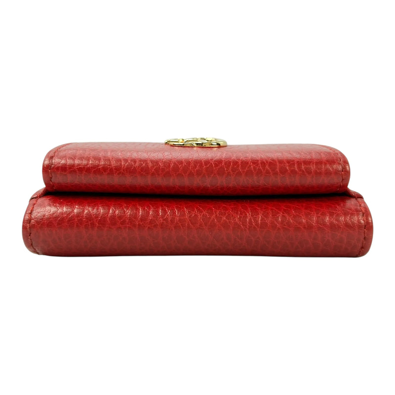 GUCCI GG Marmont Compact Wallet - Red