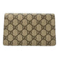 GUCCI Dionysus GG Supreme Mini Bag Shoulder Bag - Beige