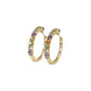 K18 Rainbow 1.500cts Gemstone Earrings