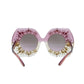 DOLCE＆GABBANA Rhinestone Sunglasses - Pink - 33982