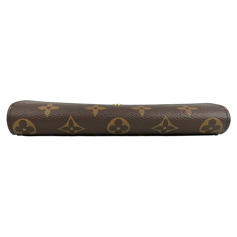 Louis Vuitton Monogram Portefeuille Salah Long Wallet - Brown × Red - 35056