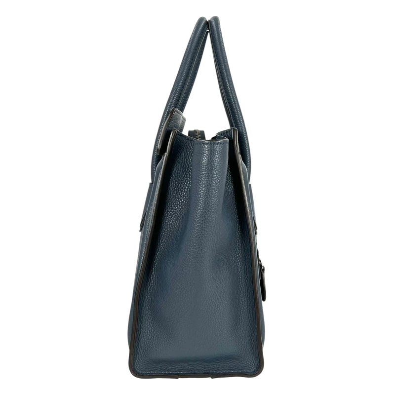 CELINE Micro Shopper Luggage Hand Bag - Navy Blue