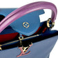 Louis Vuitton Capucines MM Taurillon Leather Hand Bag - Navy Blue