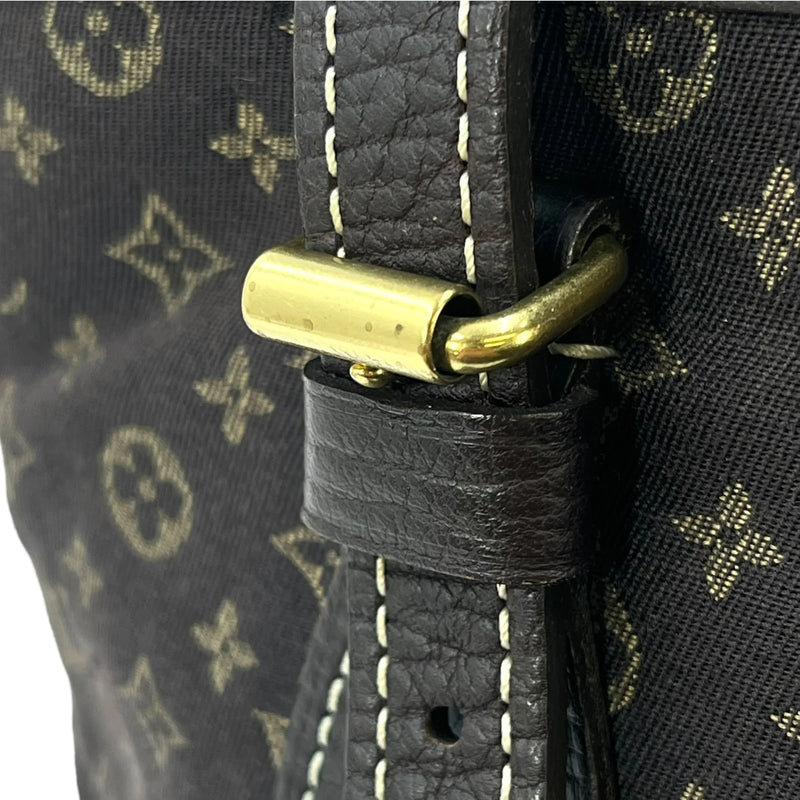 Louis Vuitton Monogram Mini Lin Bucket Bag Hand Bag - Darkbrown