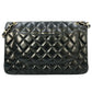 CHANEL Matelasse W-flap Chain Shoulder Bag - Black 