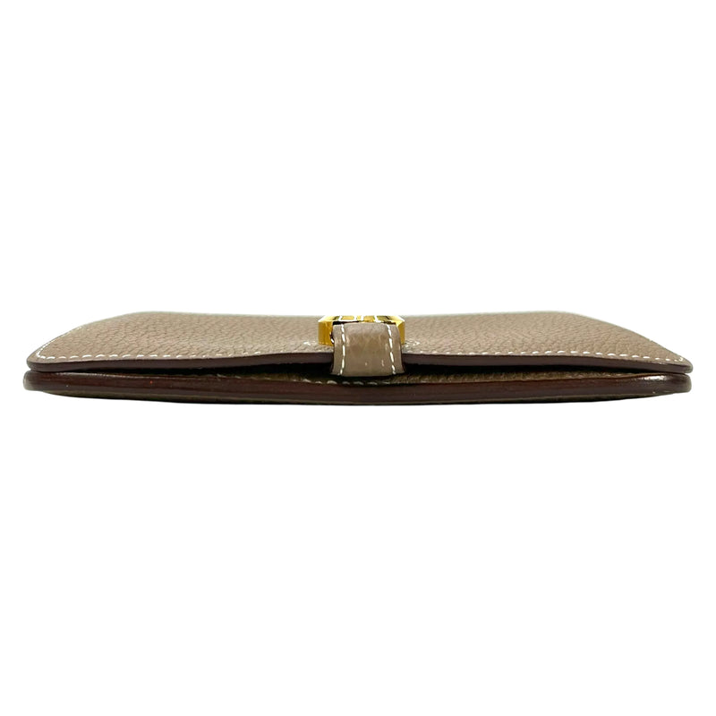 Hermes Dogon Togo Compact Wallet - Brown
