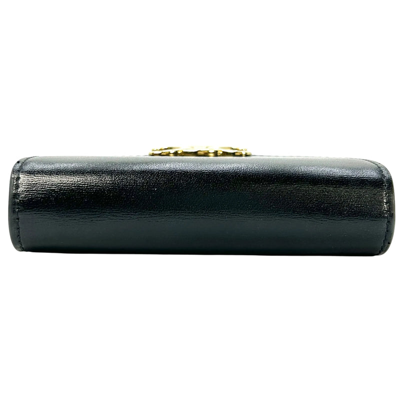CELINE Triomphe Compact Wallet - Black