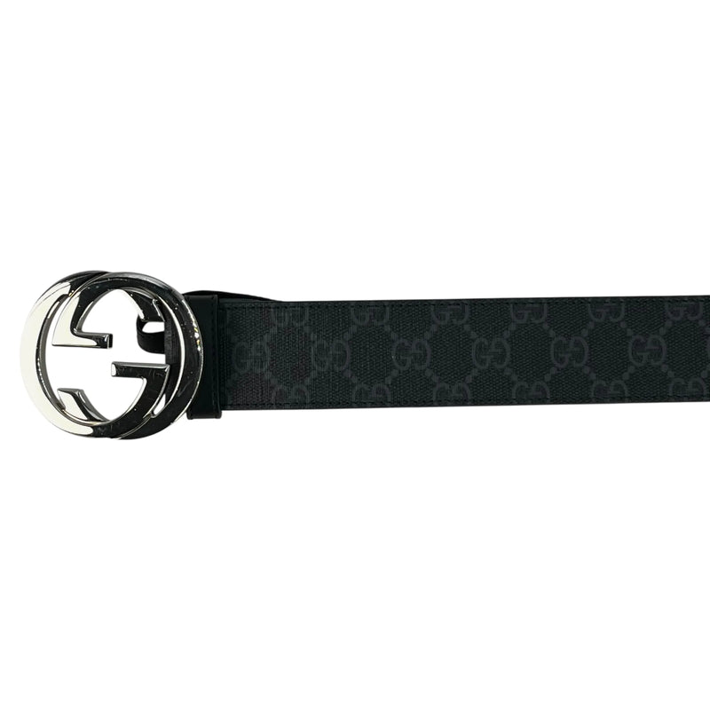 GUCCI Interrocking G Belt - Black - 34214 