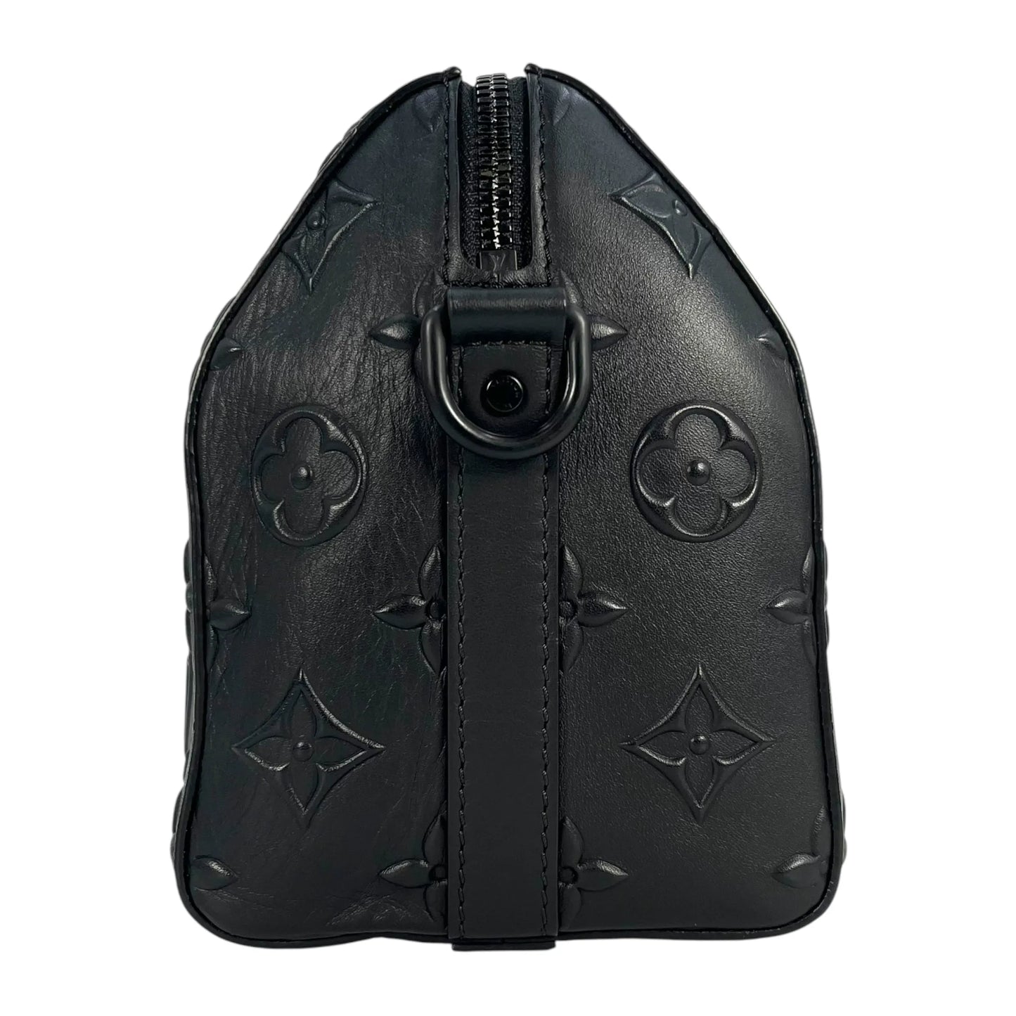 LOUIS VUITTON City Keepall Monogram Seal Shoulder Bag - Black