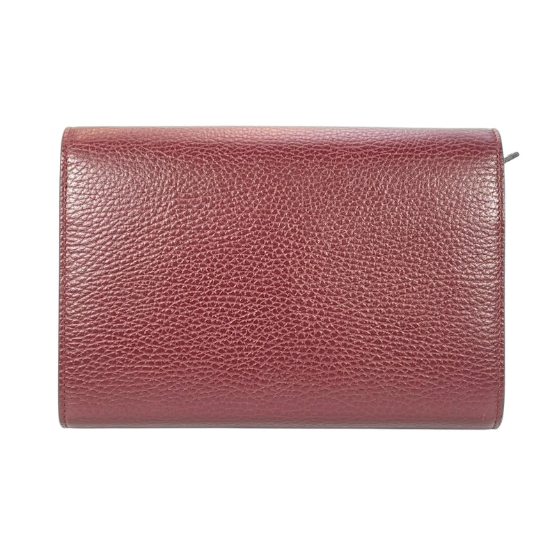 GUCCI Dionysus GG Supreme Chain Wallet - Red