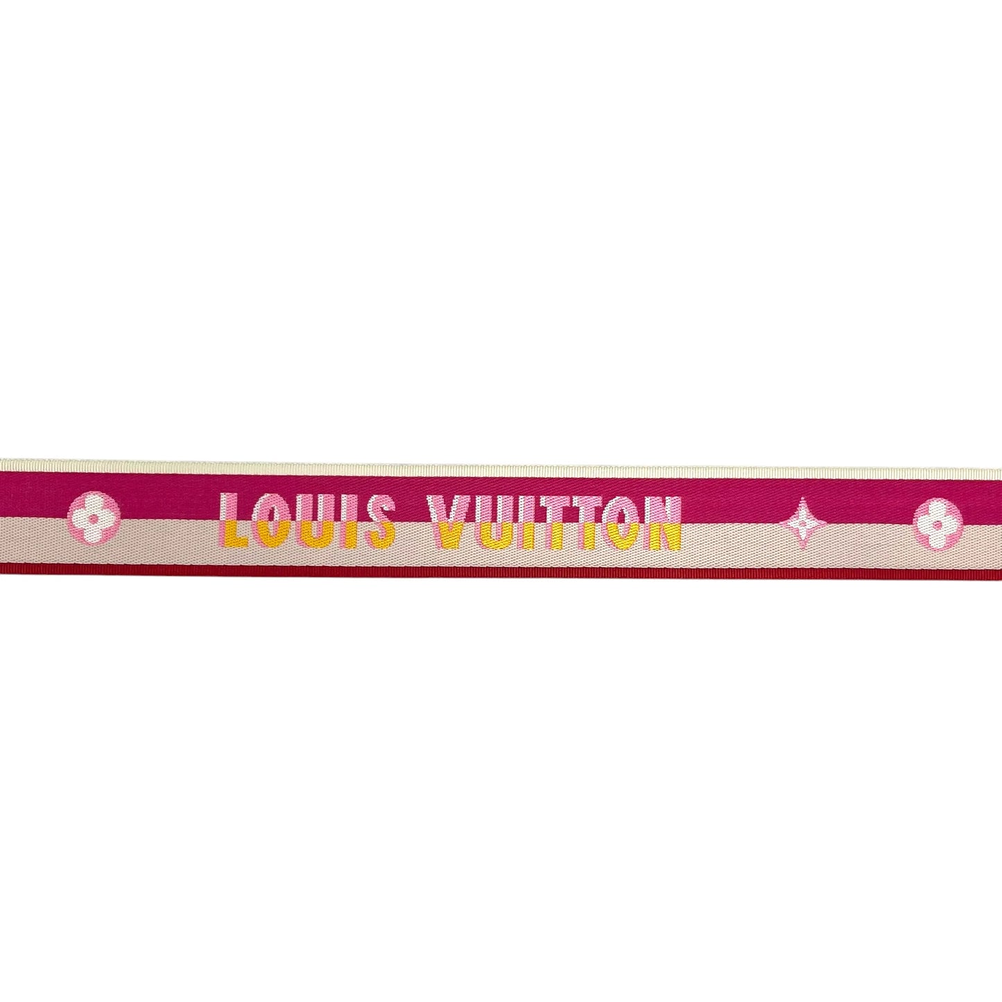 LOUIS VUITTON Bandouliere Jacquard Shoulder Strap - Pink and Beige - 35894 
