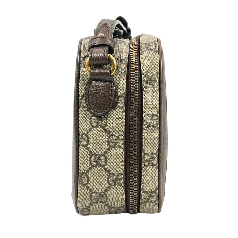 GUCCI オフディア スモール GGスプリーム キャンバス ショルダーバッグ - ブラウン