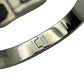 HERMES Jet Bangle Black Silver Bracelet Accessories