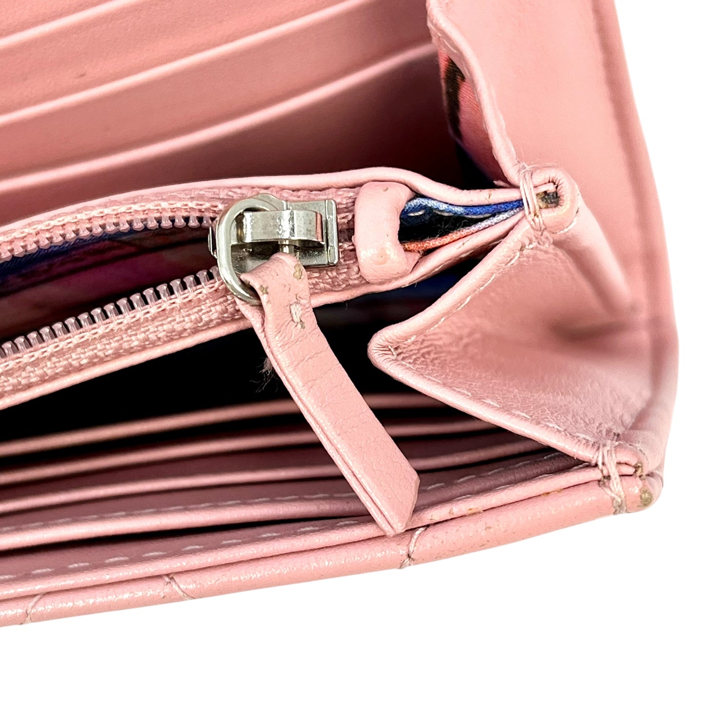 CHANEL Wild Stitch Long wallet Lambskin