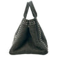 PRADA Canapa Rhinestone Hand Bag - Charcoal Gray